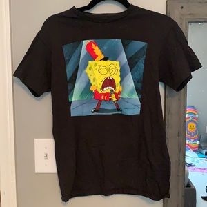 Spongebob Graphic Black Tee